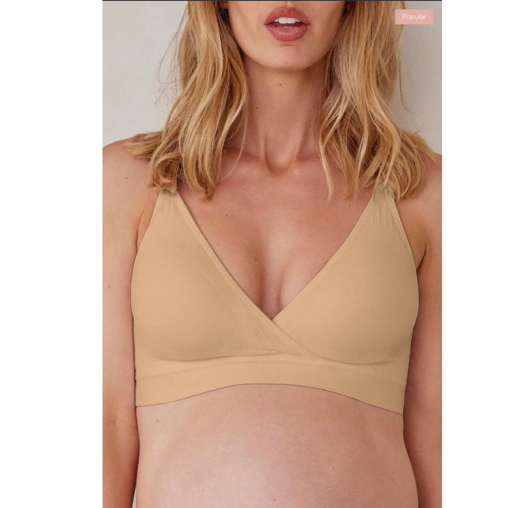 BUMPSUIT Ultimate Nursing Bra in Beige- NWT (Size XS/S)